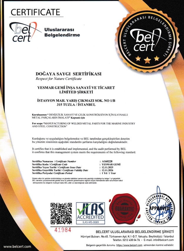 Respect for Nature Certificate